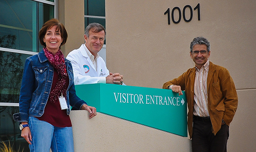 From left: Kathleen Swanson, Dr. Michael Crossey, and Khosrow Shotorbani of TriCore Reference Laboratories believe the power of predictive analytics will help them smooth the transition from payment based on volume to payment based on population health management.