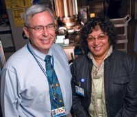 “The median defect rate of 5.7 per 1,000 [reports] is higher than previous studies have, in general, reported,” says Dr. Meier, above with quality improvement specialist Ruan Varney, CT, CQE, SSBB.