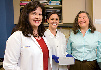 For molecular diagnostics laboratories, “LISs are really not where they should be,” says Dr. Alexis Carter (left), at Emory with Jordan Magee Owens, MLS (center), and molecular diagnostics supervisor Heather Jones, MB, CHS.