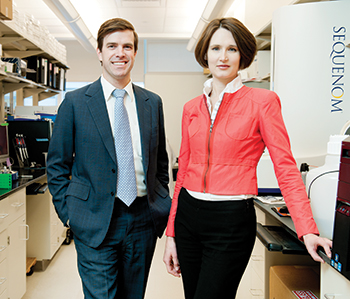Dr. Lynette Sholl and colleagues, including thoracic oncologist Geoffrey Oxnard, MD, of Dana-Farber Cancer Institute, are looking at ways to apply plasma cell-free DNA testing in lung cancer. They will begin this spring to use it in-house for EGFR relapse patients.