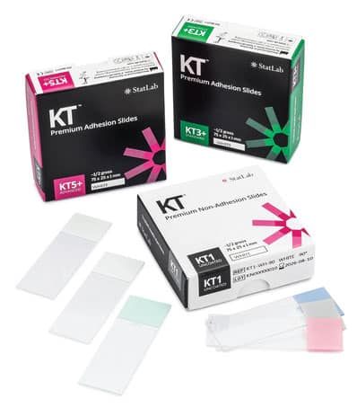 StatLab KT brand slides, cover glass