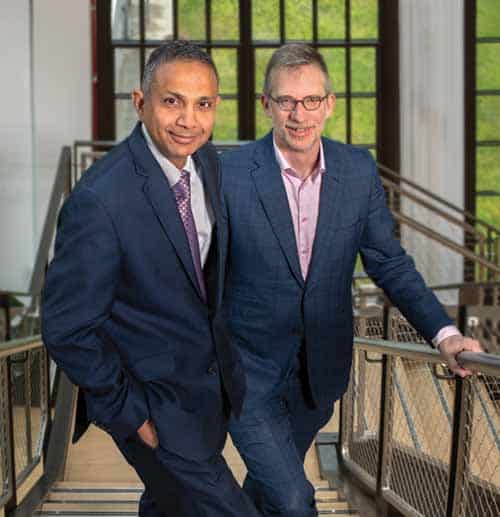 Dr. Adrian Lee and Dr. Rohit Bhargava of UPMC.
