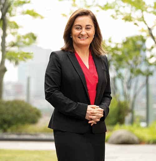 Dr. Gulisa Turashvili, here at Mass General Brigham in its Healing Garden